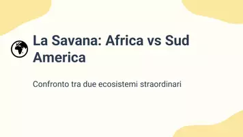 anteprima - Presentazioni / Lavagne - Pres. confrontare savana africana e quella sudamericana - Pagina 1