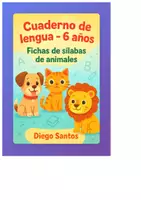 Vista previa - Tarjetas / Manipulativos - Cuaderno lengua - 6 años sílabas. - Portada