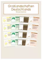Vorschau - Merkblätter - Großlandschaften Deutschland Wissenskarten - Deckblatt