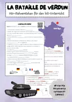 Vorschau - Arbeitsblätter - La bataille de Verdun - Hör-Sehverstehen - Deckblatt