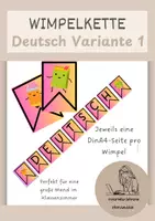Vorschau - Poster - Wimpelkette Deutsch GROSS Variante 1 - Seite 1