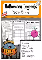 Vorschau - Arbeitsblätter - Halloween Logicals Klasse 5-6 Englisch - Deckblatt