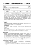 Vorschau - Stundenentwürfe - Wählen ab 16 - Infotext, Präsentation (Verfassungsviertelstunde mit Grundgesetzbezug) - Seite 1
