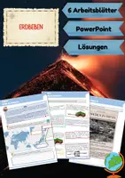 Vorschau - Arbeitsblätter - Erdbeben (Arbeitsblätter & PowerPoint) - Deckblatt