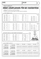 Vorschau - Arbeitsblätter - Einstieg Mathe Klasse 4 (Subtraktion, schriftliche Subtraktion) - Seite 2