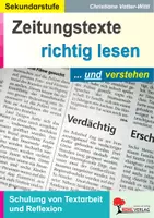 Vorschau - Arbeitsblätter - Zeitungstexte richtig lesen und verstehen | Textarbeit, Lesekompetenz, sinnerfassendes Lesen, Reflexion, Sprachlehre, Textverständnis | Deutsch Sekundarstufe Klasse 5-10 Lösungen - Deckblatt