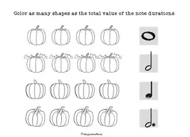 Προεπισκόπηση - Φύλλα εργασίας - Pre-Reading Music Explorations – Halloween_English Version - Σελίδα 1