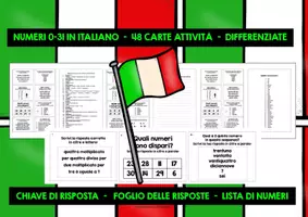 Vorschau - Stationenlernen - ITALIAN NUMBERS 0-31 TASK CARDS - Seite 2
