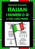 Vorschau - Stationenlernen - ITALIAN NUMBERS 0-31 TASK CARDS FREEBIE - Seite 1