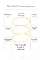 Vorschau - Arbeitsblätter - Stärkenzeugnis – Rückmeldung mal anders - Seite 1