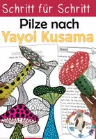Vorschau - Stundenentwürfe - Yayoi Kusama - Komplettpaket mit 3 Kunstprojekten & Flipbook - Seite 1
