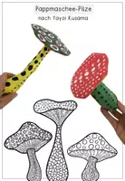 Vorschau - Unterrichtsreihen - Yayoi Kusama Kunstprojekt - Pilze aus Pappmaschee - Seite 3