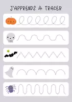 Aperçu - Apprentissages en autonomie - Graphisme Halloween – Tracé de Lignes et Courbes Maternelle - Page de couverture