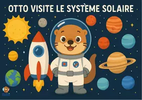 Aperçu - Affichage - Otto visite le système solaire. (Kamishibaï à imprimer en PDF). - Page de couverture