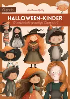 Vorschau - selbst erstellte Cliparts/Grafiken - Clipart-Pack: 15 Niedliche Halloween Kinder - Deckblatt