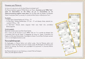 Vorschau - Spiele - Ausschnitte 1000er Tafel, 10x Denk-Duett, Zahlenraumerweiterung im ZR bis 1000, Förderung Zahlvorstellung - Seite 1