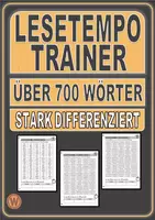 Vorschau - Unterrichtsreihen - LESETEMPO-TRAINER: Lesetest, Blitzlesen, Wortschatzarbeit, Leseverständnis, Stolperwörter - Deckblatt