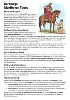 Vorschau - Arbeitsblätter - Heiliger Martin von Tours - Arbeitsblatt und Ausmalbild - Seite 2