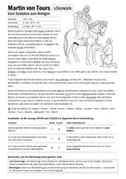 Vorschau - Arbeitsblätter - Heiliger Martin von Tours - Arbeitsblatt und Ausmalbild - Seite 3