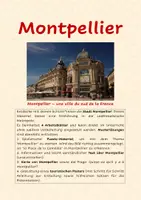 Vorschau - Stundenentwürfe - On va à Montpellier - Unterrichtsstunde - Deckblatt