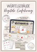 Vorschau - Arbeitsblätter - Würfelgebäude - digitale Präsentation und Arbeitsblätter - Deckblatt