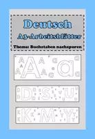 Vorschau - Arbeitsblätter - Nachspuren - große und kleine Buchstaben von A-Z im A3-Format - Deckblatt