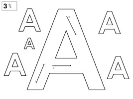 Vorschau - Arbeitsblätter - Nachspuren - große und kleine Buchstaben von A-Z im A3-Format - Seite 1