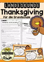 Vorschau - Stundenentwürfe - Thanksgiving im Englischunterricht – Landeskunde für die Grundschule: Sachtext mit Arbeitsmaterialien - Deckblatt