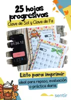 Vista previa - Hojas de trabajo - Paquete Musical de Otoño – Notas, Ritmos y Figuras | Actividades Didácticas - página 2