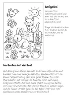 Vorschau - Arbeitsblätter - Malen und Lesen - Leseübungen, Lesetraining Klasse 1, Klasse 2, Klasse 3, Klasse 4, DaZ - Seite 1