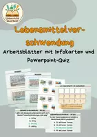 Vorschau - Arbeitsblätter - Lebensmittelverschwendung verstehen – Arbeitsblatt & Quiz - Deckblatt