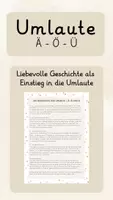 Vorschau - Text - Umlaute - Geschichte zum Einstieg - Deckblatt