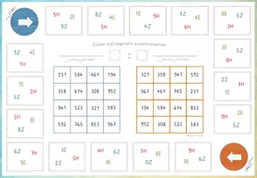 Vorschau - Spiele - Zahlenraumerweiterung bis 1000, 8x Bingo: Zahlen zusammensetzen, Förderung Zahlvorstellung - Seite 3