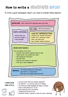 Vorschau - Arbeitsblätter - How to write a newspaper report - Seite 3