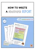 Vorschau - Arbeitsblätter - How to write a newspaper report - Deckblatt