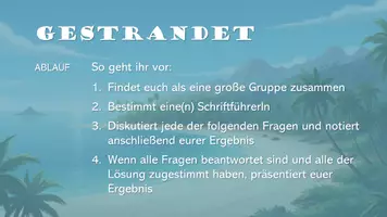 Vorschau - Präsentationen/Tafelbilder - Planspiel Gestrandet auf einer einsamen Insel - Demokratie & Gerechtigkeit - Seite 2