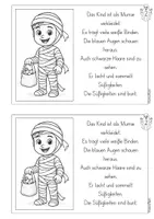 Vorschau - Arbeitsblätter - Lese-Ausmalbilder - Halloween Klasse 1 und 2 - Heft - Seite 3