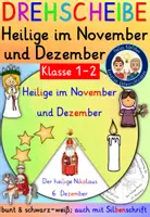Vorschau - Arbeitsblätter - Heilige im November und Dezember Klasse 1-2 DREHSCHEIBE - Deckblatt