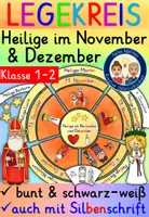 Vorschau - Mal- und Bastelvorlagen - LEGEKREIS Klasse 1-2 Heilige im November und Dezember - Deckblatt