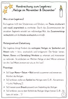 Vorschau - Mal- und Bastelvorlagen - LEGEKREIS Klasse 1-2 Heilige im November und Dezember - Seite 1