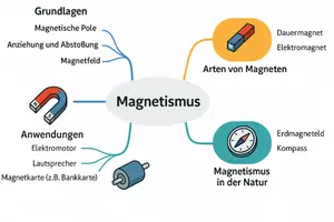 Vorschau - Arbeitsblätter - AB mit Fragen zum Thema "Magnet" + Lösungsblatt + Mindmap + Infografiken - Seite 2