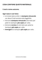 anteprima - Esercizi - DETTATI CON DECORI A TEMA AUTUNNO 🍂 - Pagina 1