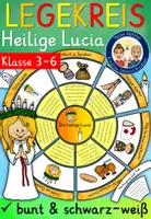 Vorschau - Mal- und Bastelvorlagen - Heilige Lucia von Syrakus LEGEKREIS Klasse 3-6 (Luciatag) - Deckblatt