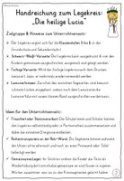 Vorschau - Mal- und Bastelvorlagen - Heilige Lucia von Syrakus LEGEKREIS Klasse 3-6 (Luciatag) - Seite 2
