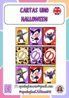 Vista previa - Juegos / Gamificación - Halloween uno cards ENGLISH @oposinglescammadrid - Portada