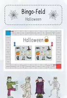Vorschau - Spiele - Bingofeld - Halloween (3./4. Klasse, Englisch) - Deckblatt