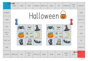 Vorschau - Spiele - Bingofeld - Halloween (3./4. Klasse, Englisch) - Seite 1