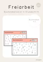 Vorschau - Arbeitsblätter - Freiarbeit Bundle - Buchstabensalat & Zahlensalat - Seite 1