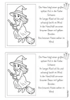 Vorschau - Arbeitsblätter - Lese-Ausmalbilder - Halloween Klasse 3 - Heft - Seite 2