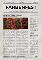 Vorschau - Arbeitsblätter - Feste ⎮ Holi Fest der Farben - Seite 1